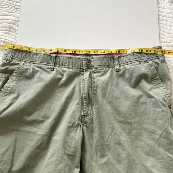 SwissTech Mens Shorts Solid Green Outdoor Hiking Cotton Size 44 Belt Loops - Picture 8 of 10